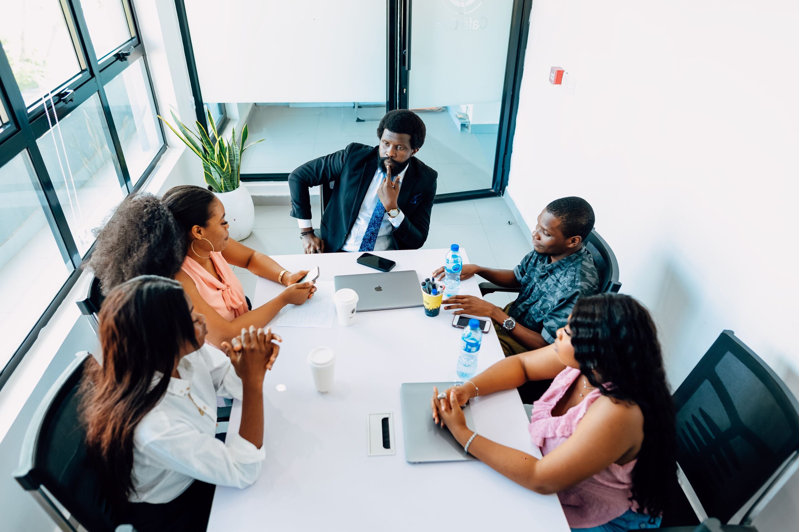 people discussing workforce