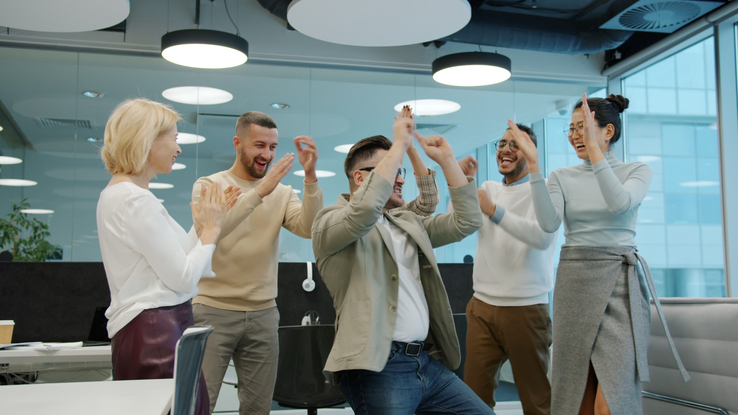 happy people in the company