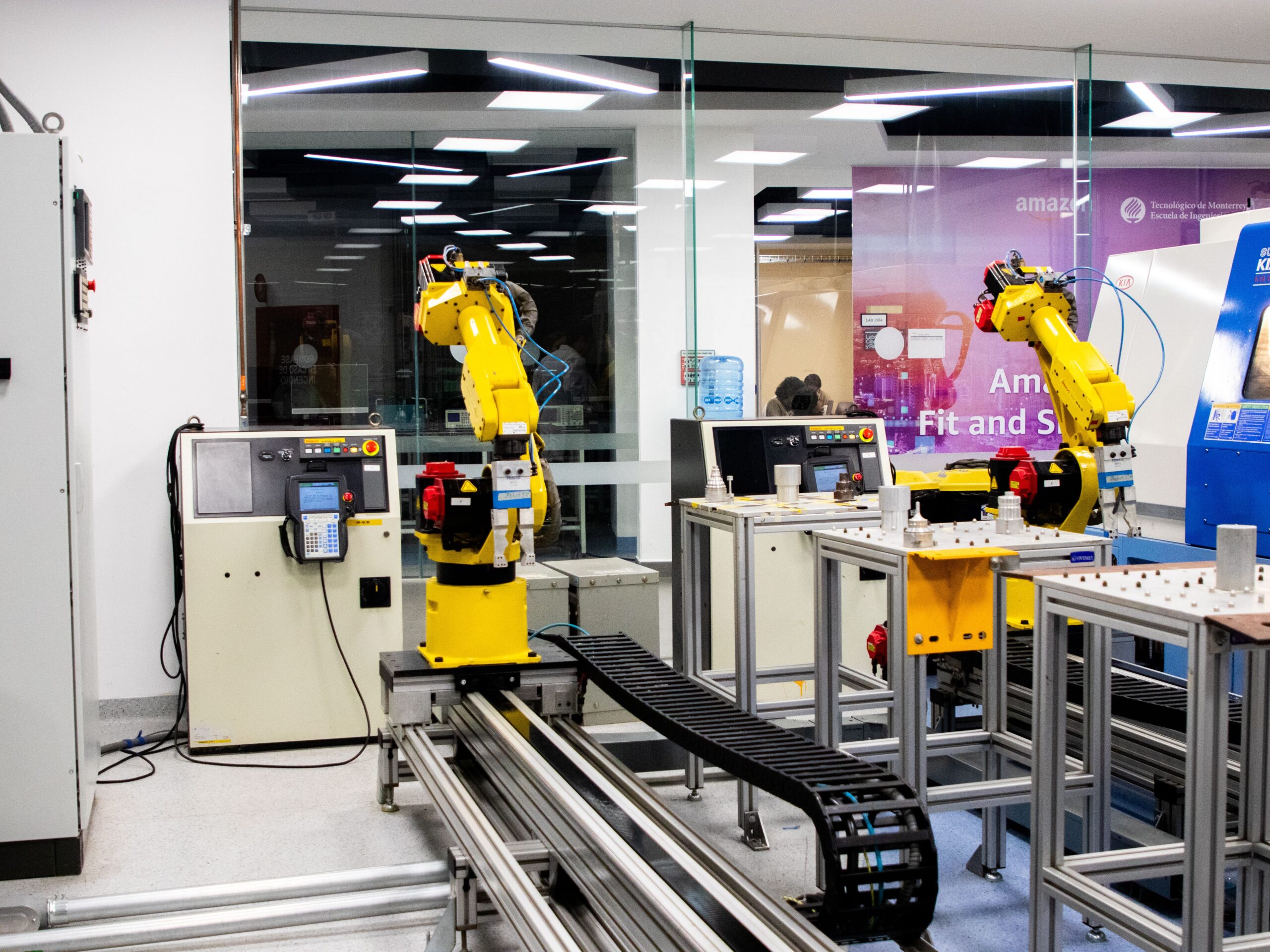 automated machine working in the factory