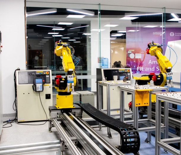 automated machine working in the factory