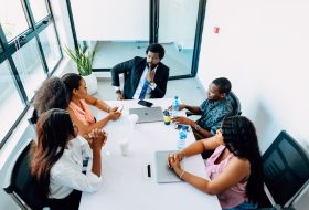 people discussing workforce