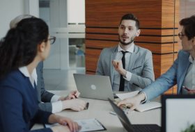 group of corporate people