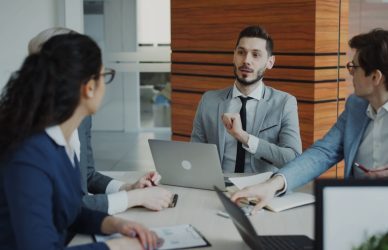 group of corporate people